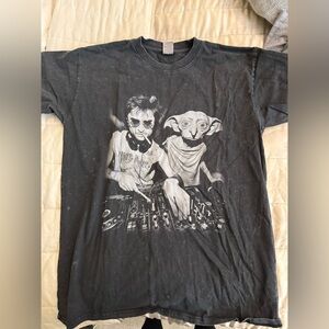 DJ Harry Potter Black Graphic Tee